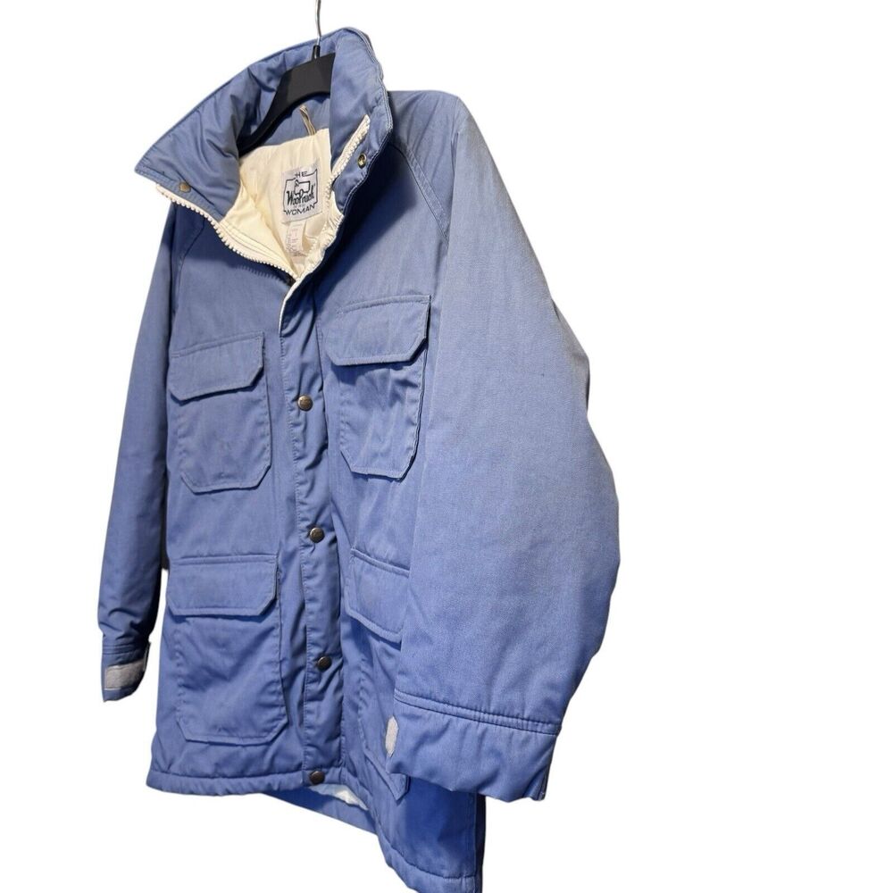 Vtg Woolrich Women’s Jacket Blue Full Zip Out Door Ski Winter Sz Small - Picture 3 of 15